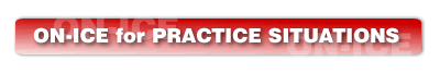 on ice for practice situations